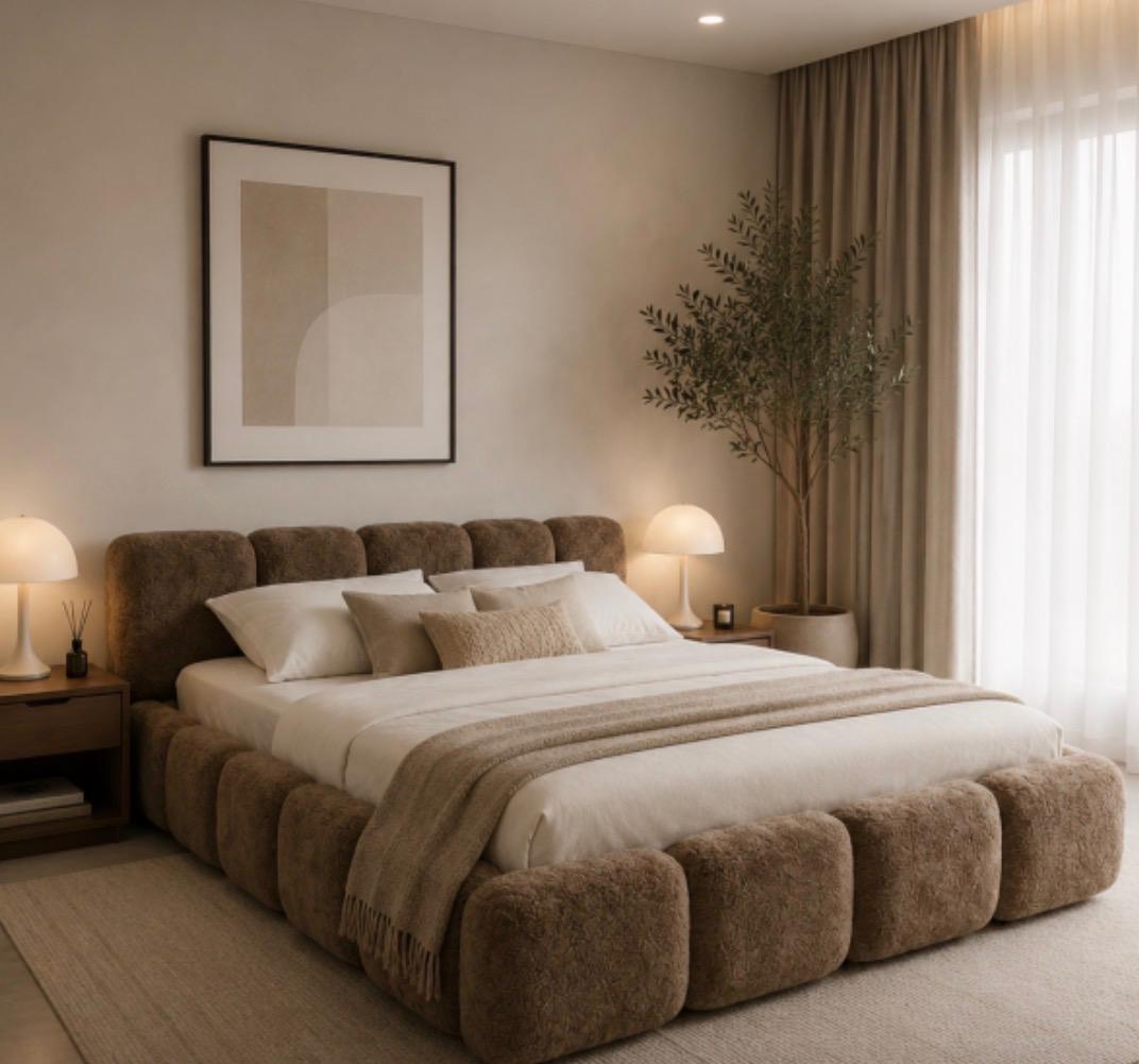 Bouclé Cloud Bed