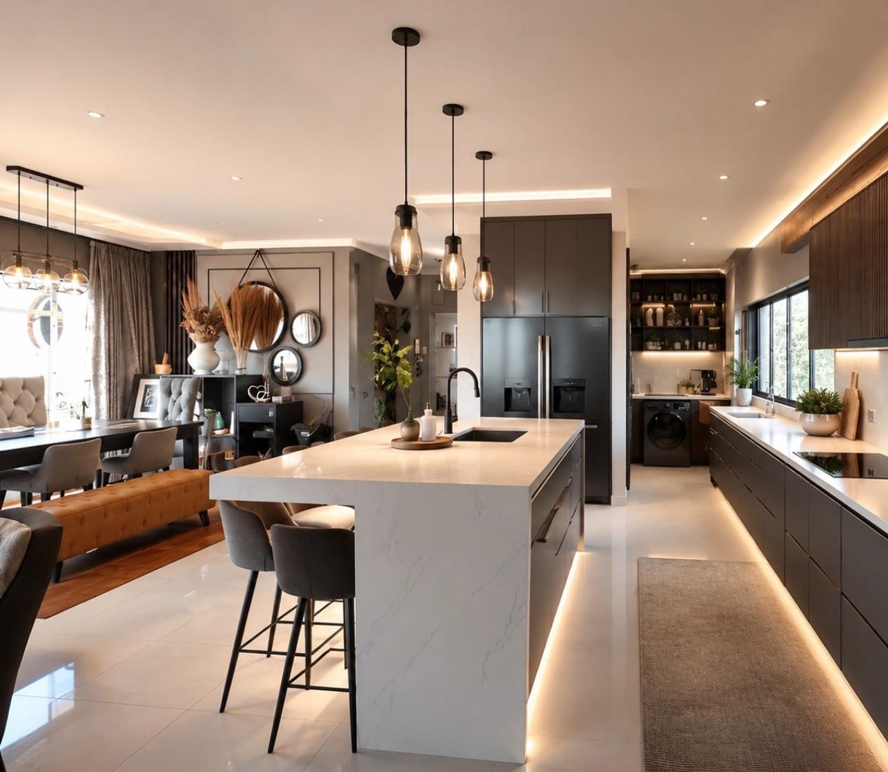 Kitchen & Open-Plan Living — after