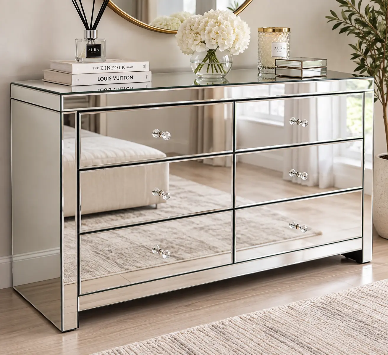 Mirrored Chest of Drawers