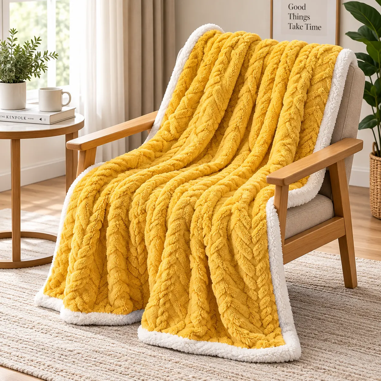 Queen-Size Sherpa Comfort Blanket