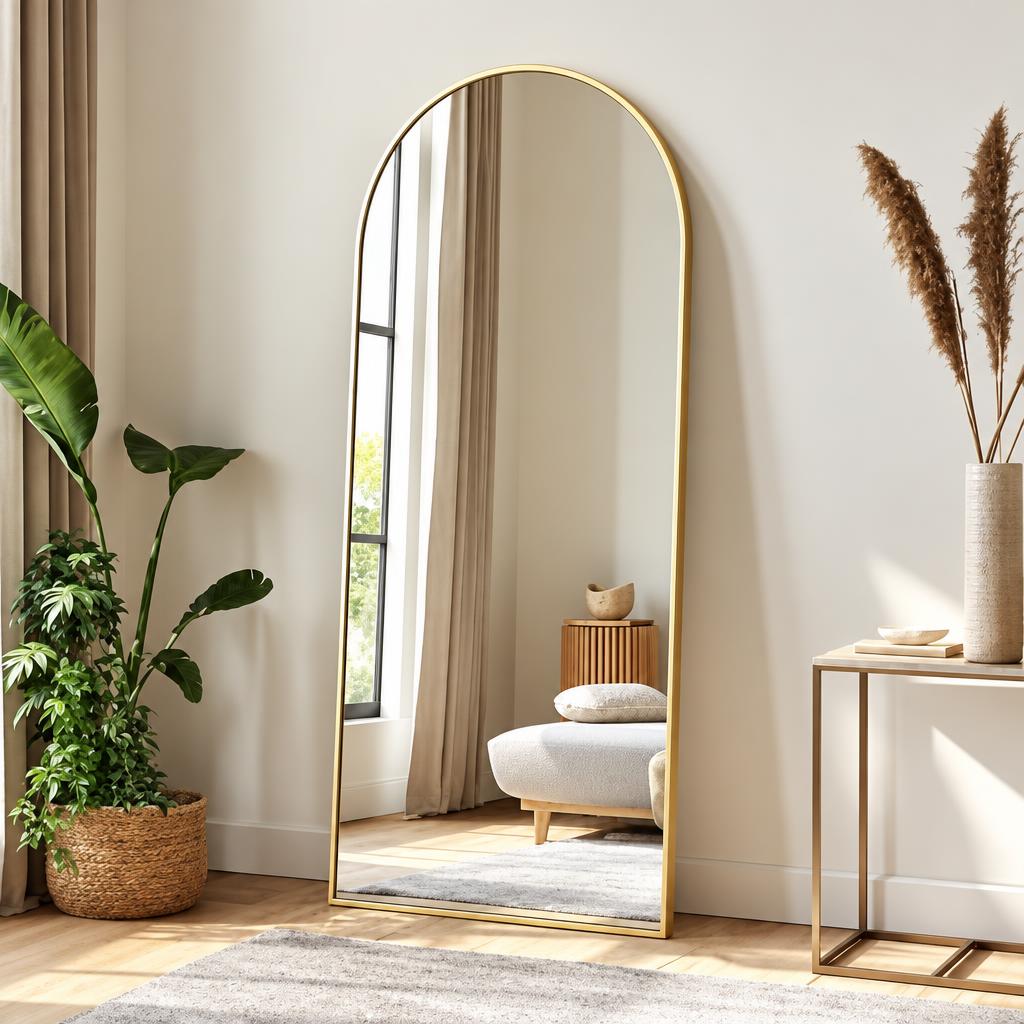 Arched Full-Length Floor Mirror